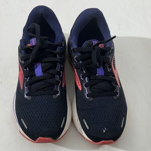 Brooks Navy and Coral Athletic Shoes